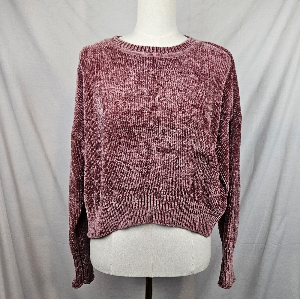 Romeo and Juliet Couture Cropped‎ Sweater Pink Sz M Coquette Feminine Fairycore
